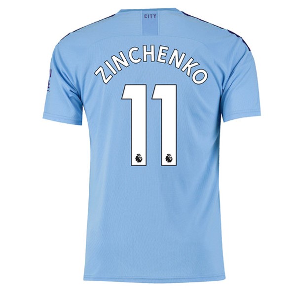 Camiseta Manchester City NO.11 Zinchenko 1ª 2019 2020 Azul